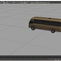 minibus bus toyota bus bus coach bus 3d model