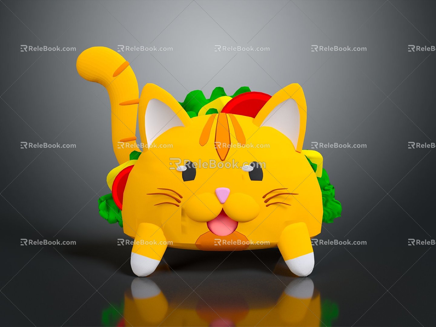 Modern cartoon animal tiger cartoon tiger cartoon tiger 3d model