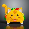 Modern cartoon animal tiger cartoon tiger cartoon tiger 3d model