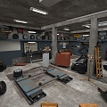 Auto Repair Shop 3d model