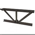 Heavy Duty Industrial Metal Bracket With Triangular Support Structure For Construction
