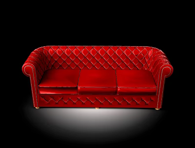 Sofa three-seat sofa European-style sofa 3d model
