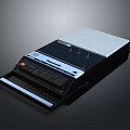 Panasonic Retro Computer With Black And Silver Design Keyboard And Control Buttons