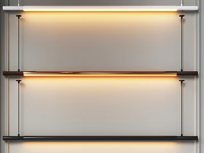 Contemporary Chandelier With Sleek Metal Structure And Warm Glowing Light For Interior Decor 3d model