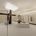 Modern Clothing Store Front With Glass Doors Window Display Mannequins And Fashion Outfits
