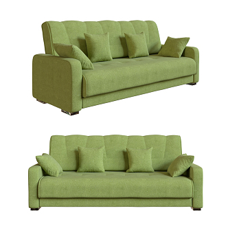 modern double sofa 3d model