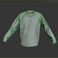 Gray Long Sleeve Sweatshirt with Round Neck and Stitch Details in Simple Minimalist Design