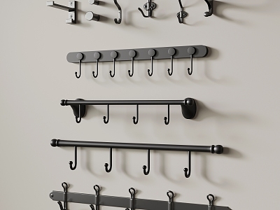 Modern wrought iron clothes hook hanger hook model