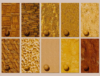orange sandstone jade rubble coarse sandstone 3d model