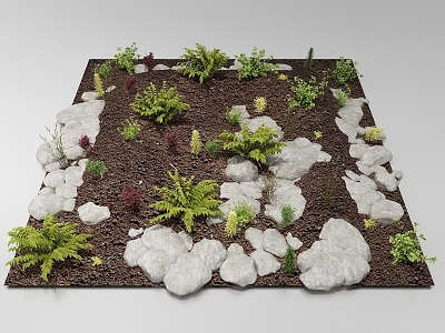 modern grass lawn model