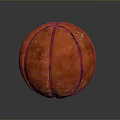 Orange Basketball With Black Stripes For Household Sports Activities And Play
