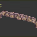 Ornate Golden Metal Furniture Handle With Intricate Carved Floral Patterns And Shiny Surface