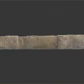Natural Gray Textured Stones Arranged In Stacked Formation With Rough Surfaces