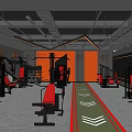 Modern Gym 3d model