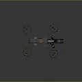 Tactical Quadcopter Drone And Portable Launcher Unit Remote Control Equipment Device
