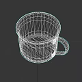 Stainless Steel Kitchen Metal Cup With Handle And Brushed Texture Surface Design