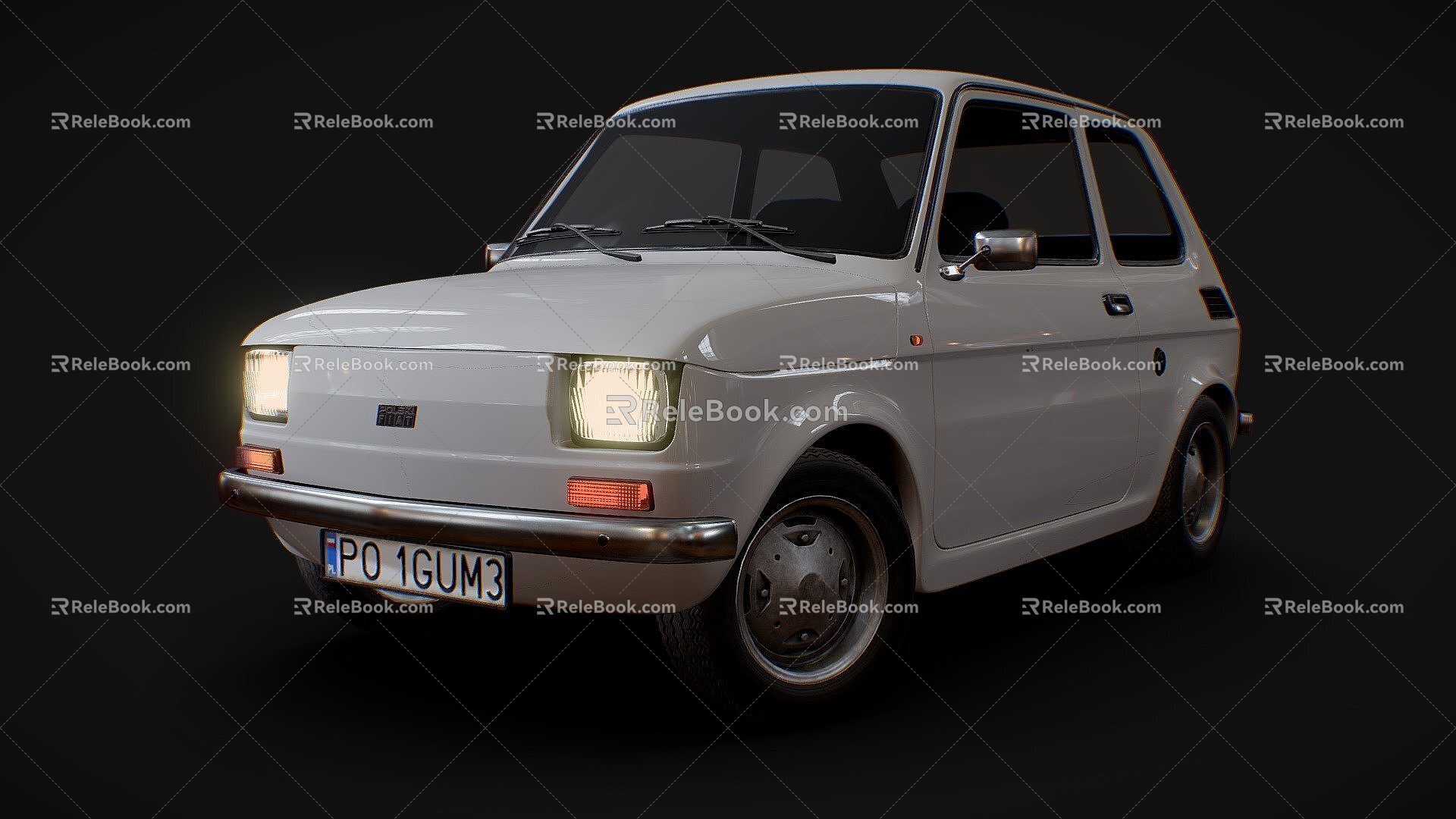 Polish Fiat Sedan 3d model