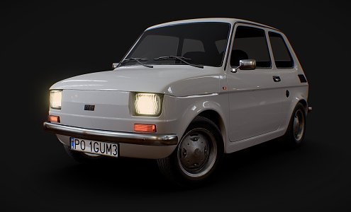 Polish Fiat Sedan 3d model