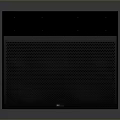 Modern Black Computer Speaker With Mesh Front Panel And Wedge Shape Design 3d model