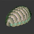 Colorful Bird Feathers With Pastel Pink Gray Light Green Detailed Fan Shaped Texture Dark Background
