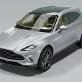 Silver Luxury SUV With Sleek Exterior Chrome Grille Alloy Wheels And Tinted Windows