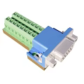 Electrical Connector Component With Green Terminal Block And Blue Housing Design