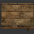 Vintage Wooden Storage Box with Metal Clasps Lock and Worn Texture for Daily Use