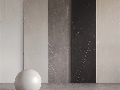Modern Marble Wall Components With Natural Texture And Elegant Color Tones 3d model