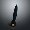 Vintage Feather Quill Pen With Classic Ink Bottle For Writing Supplies