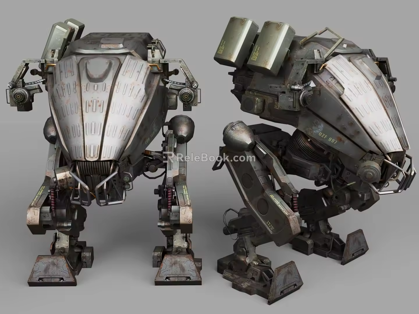 Cyberbot Sci-fi Robot Meca Century Sci-fi Style Cyberpunk Style 3d model