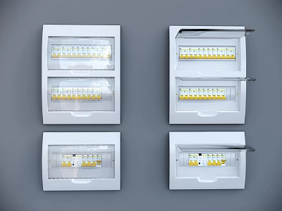 Modern electric box Strong electric box 3d model