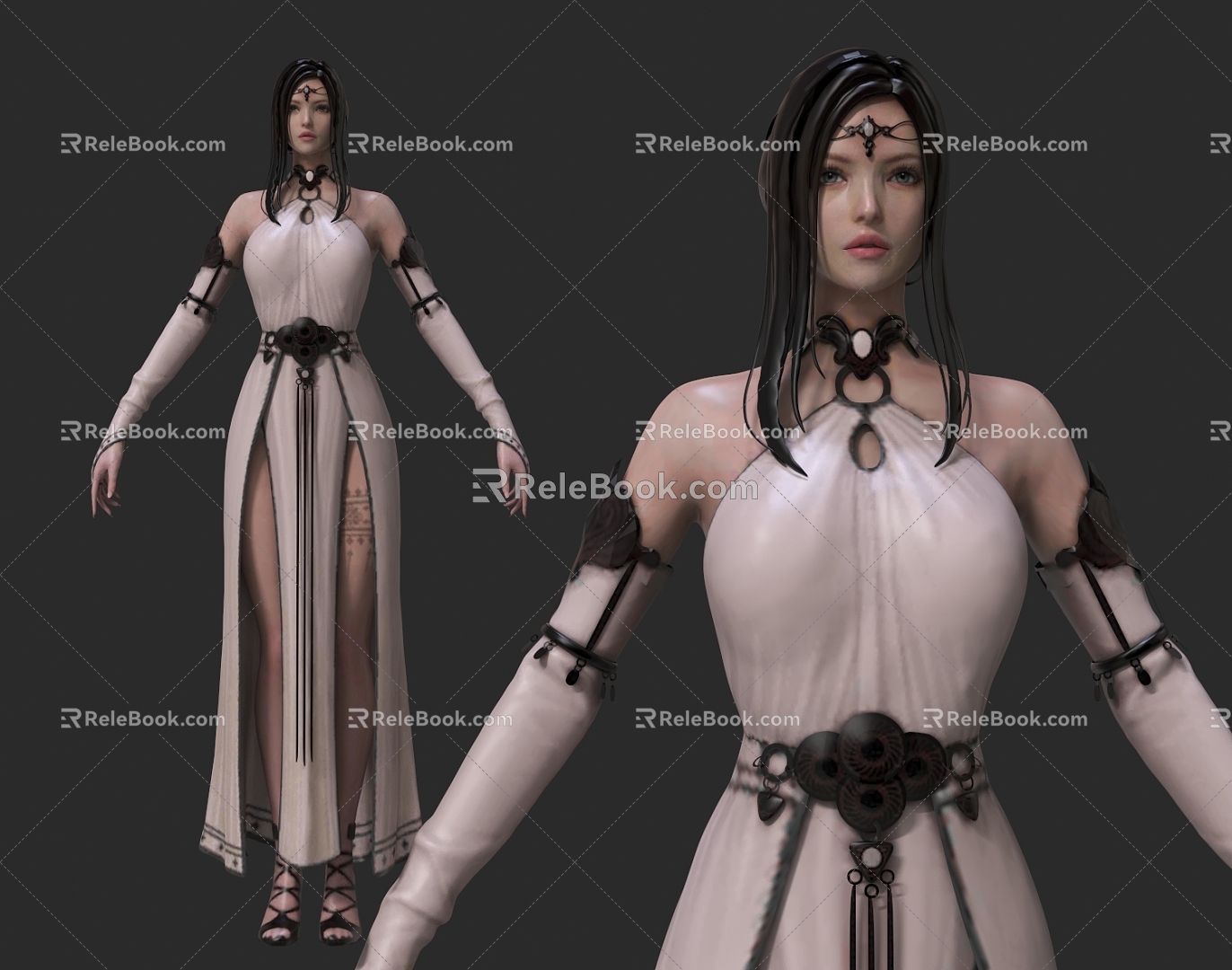 Woman Female Priest Game Woman Anime Woman Cartoon Woman Movie Character Saint Chinese Woman 3d model