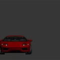 Red Sports Car With Sleek Design Glossy Finish And Silver Wheels
