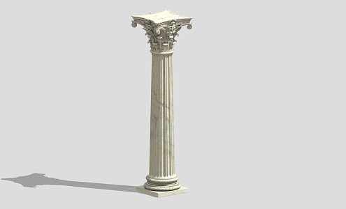 European Roman Column 3d model