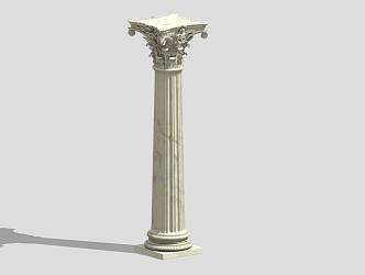 European Roman Column 3d model