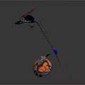 Sci Fi Character And Creature Helmets With Long Weapon Game Gear Collection