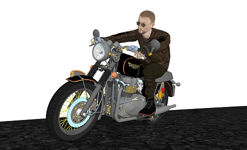 modern man 3d model