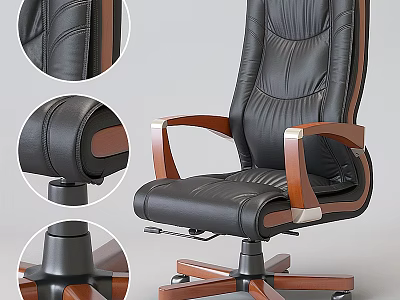 Computer Chair Boss Chair Swivel Chair 3d model
