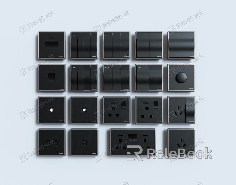 Modern Switch Switch Socket Panel model