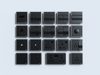 Modern Switch Socket Panel model