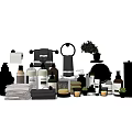 Essential Bathroom Accessories Including Towels Bottles Soap Dishes And Plants