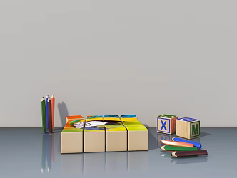 Kitchen food 3d model