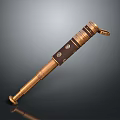 Brass And Leather Commercial Equipment Handheld Tool With Vintage Professional Design