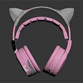 Adorable Pink Cat Ears Headphones With Modern Design And Soft Ear Cups