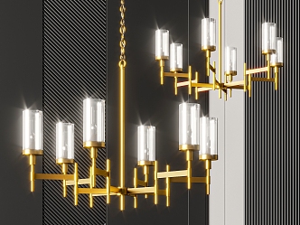 Crystal chandelier 3d model