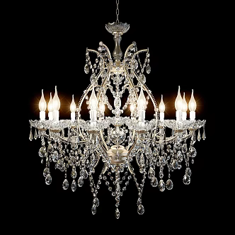 Vintage Chandelier DUE EFFE Maria TERESA 3d model