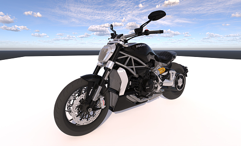 Modern Motorcycle 3d model