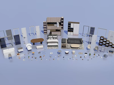 Modern Sofa and Coffee Table Set with Stylish Living Room Furniture Design Elements 3d model