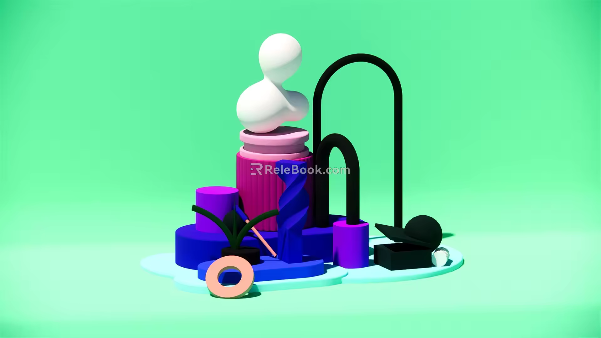 Modern Meichen e-commerce 3d model