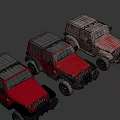 Three Military Weaponized Off Road Vehicles For Army Tactical Operations And Transport